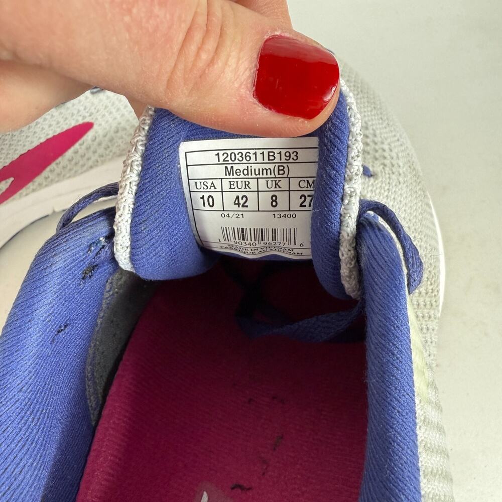 Brooks Revel 5 Athletic Shoes Women's 10 White Blue Low Top Running Sneakers - Picture 10 of 10